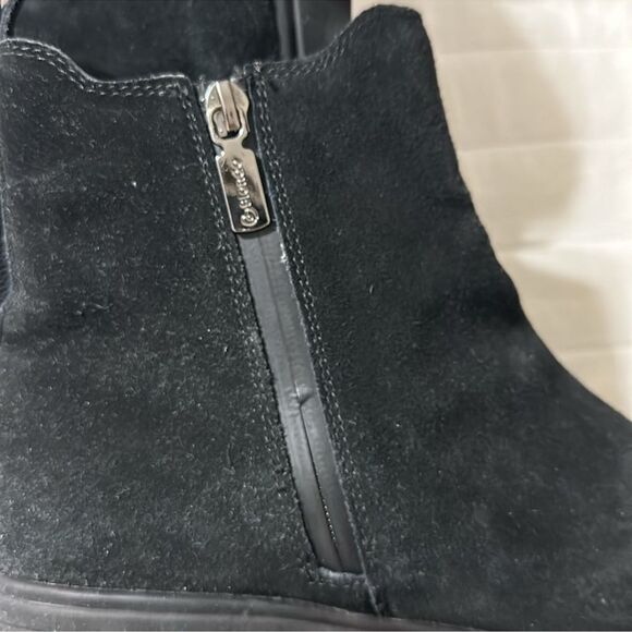 Blondo 11 Posey Black Suede Leather Waterproof Non Skid Rubber Sole Ankle Boots - Picture 11 of 11